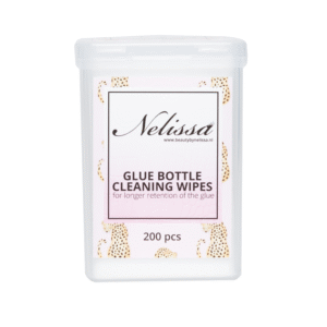 Glue bottle cleansing wipes